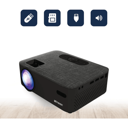 Emerson Portable Projector with Portable Screen and Carry Case Jupiter Gear Home