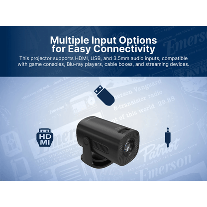 Emerson 120" Home Theater LCD Projector Jupiter Gear Home