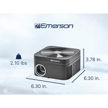 Emerson 120" Home Theater LCD Projector Combo with Built-In DVD Player Jupiter Gear Home