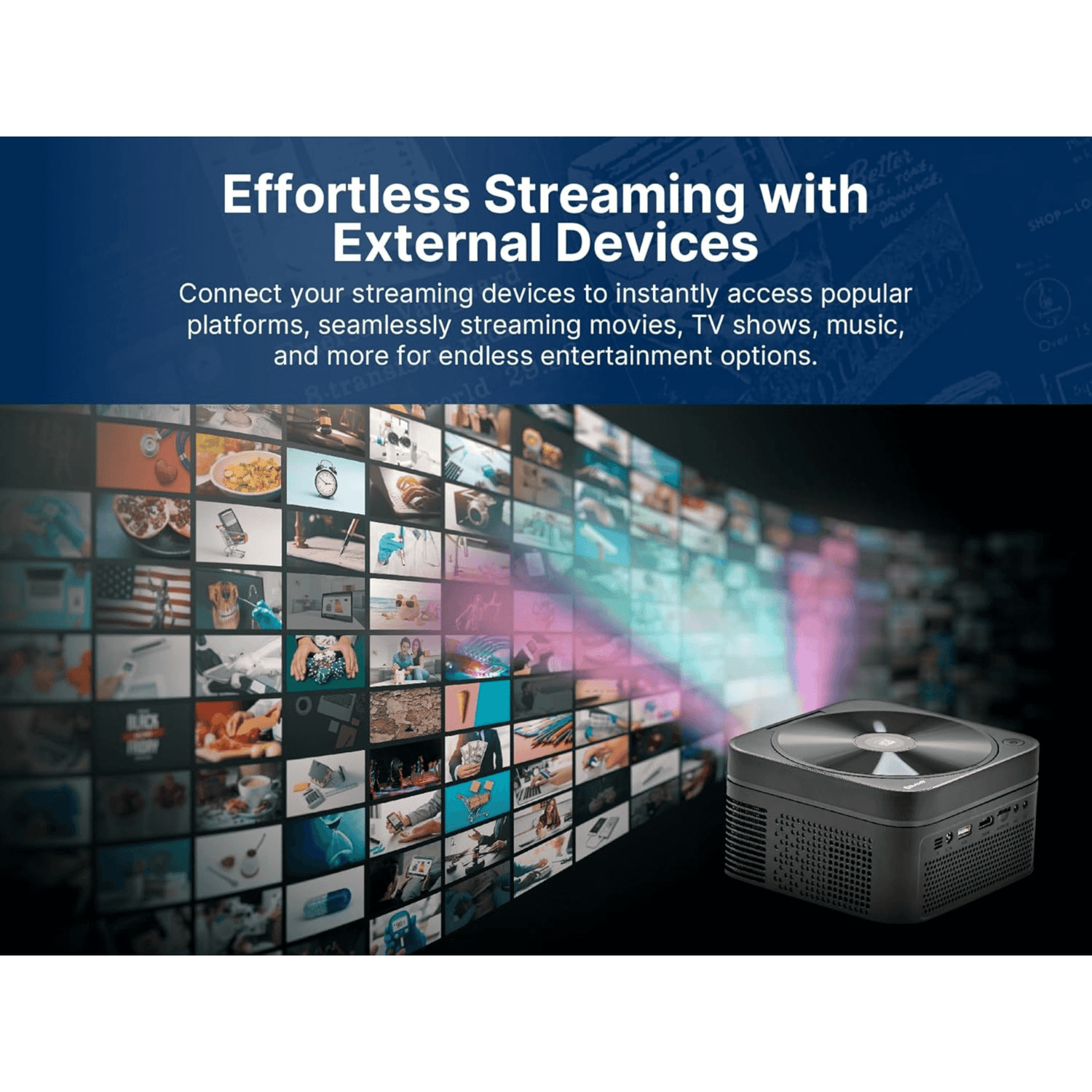 Emerson 120" Home Theater LCD Projector Combo with Built-In DVD Player Jupiter Gear Home