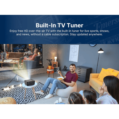 Emerson 120" Home Theater LCD Projector with Built-In TV Tuner and DVD Player Jupiter Gear Home