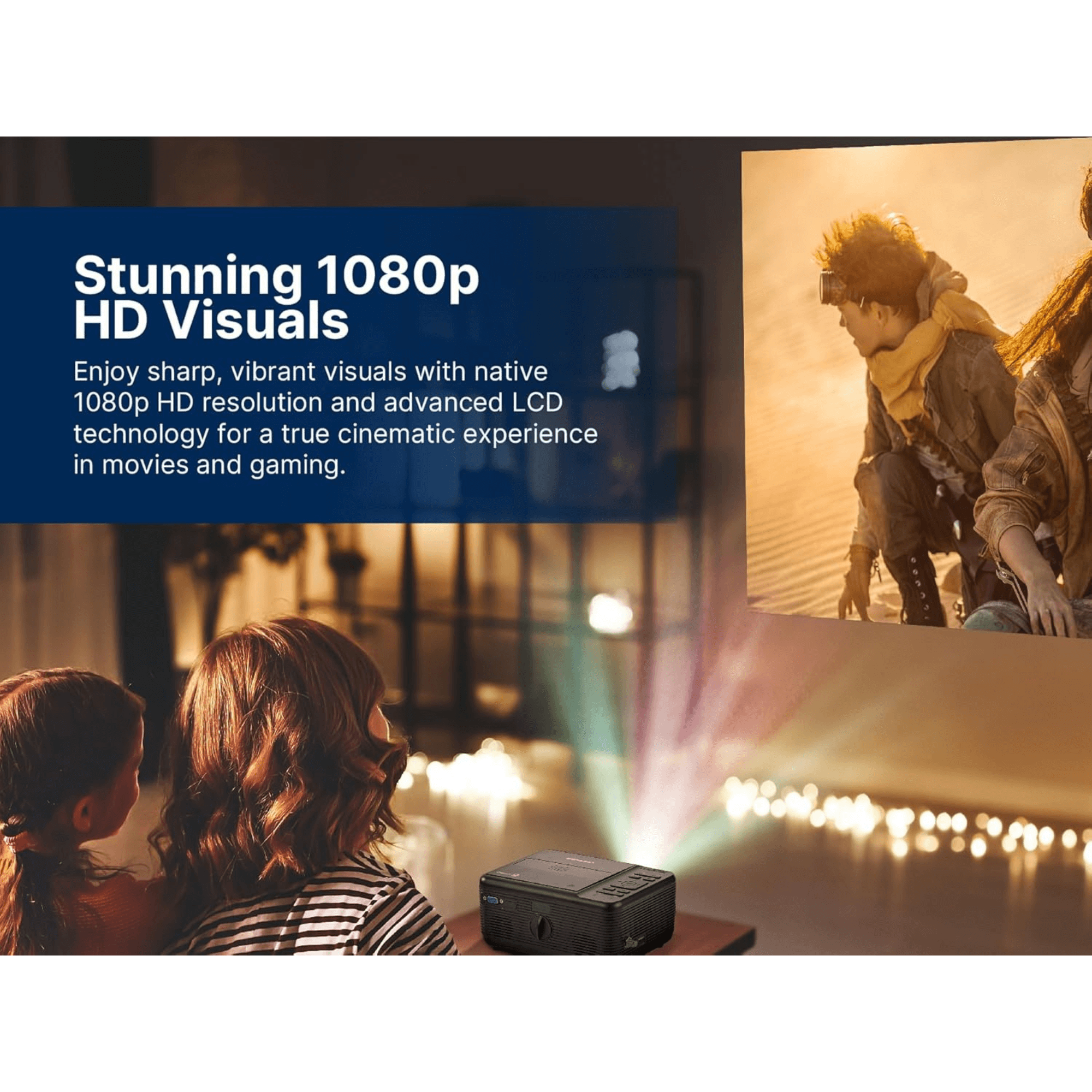 Emerson 120" Home Theater LCD Projector with Built-In TV Tuner and DVD Player Jupiter Gear Home
