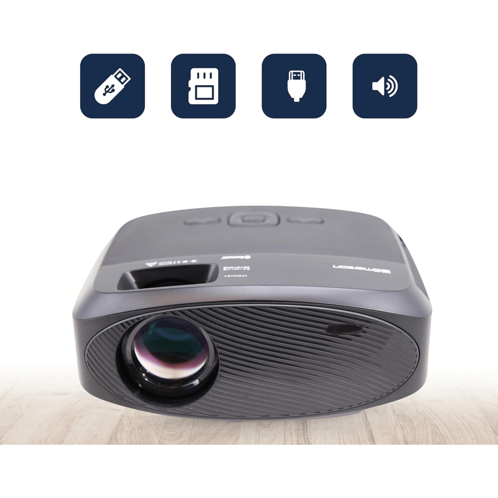 Emerson 210" Home Theater LCD Projector Combo with Screen and Carry Case Jupiter Gear Home