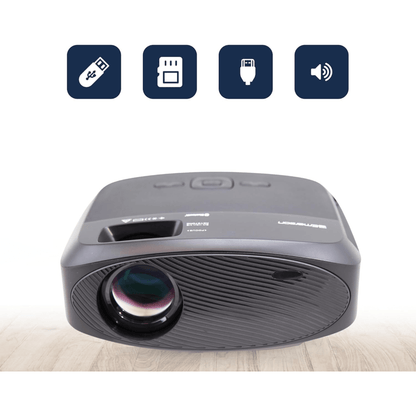 Emerson 210" Home Theater LCD Projector Combo with Screen and Carry Case Jupiter Gear Home
