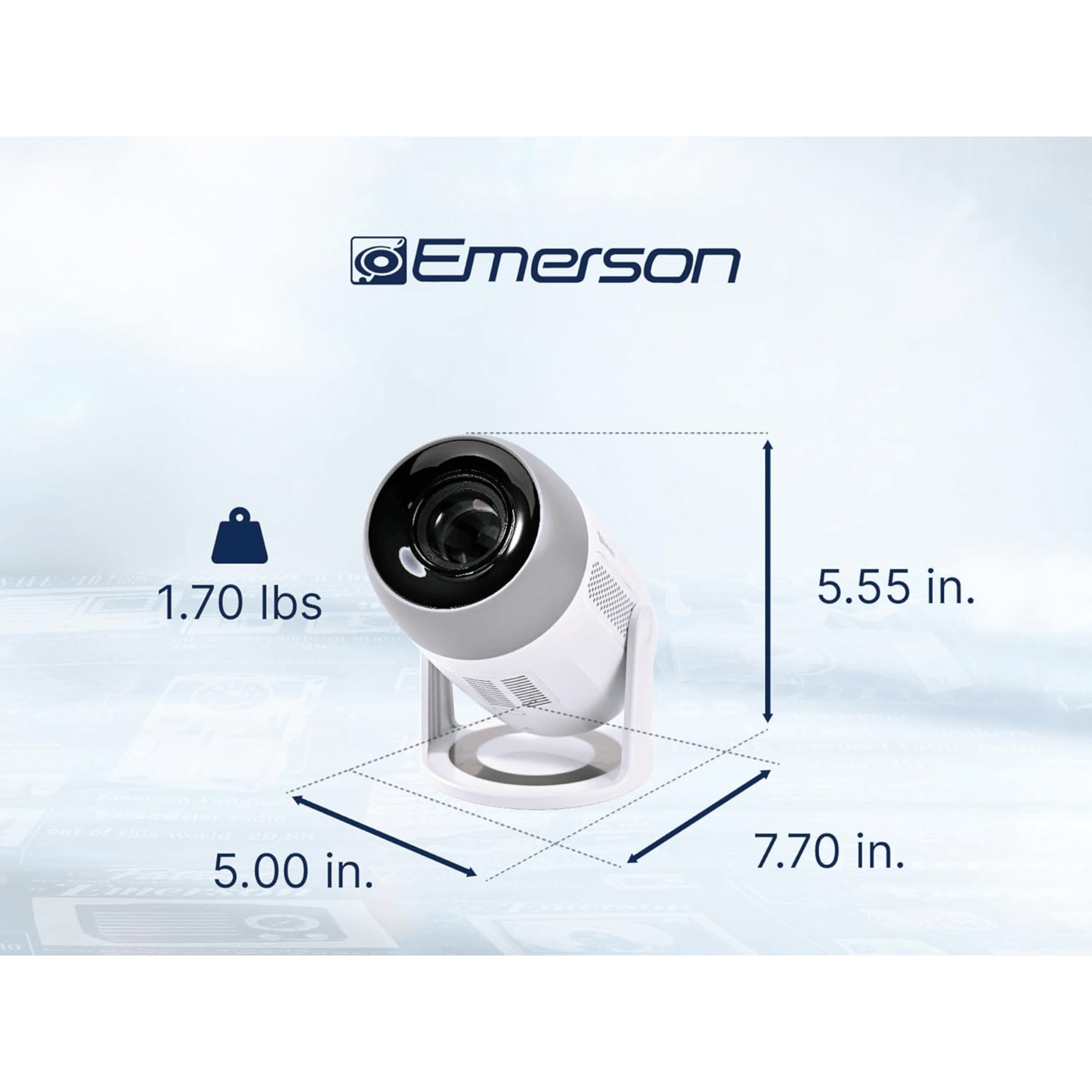 Emerson 150" Home Theater LCD Projector Jupiter Gear Home