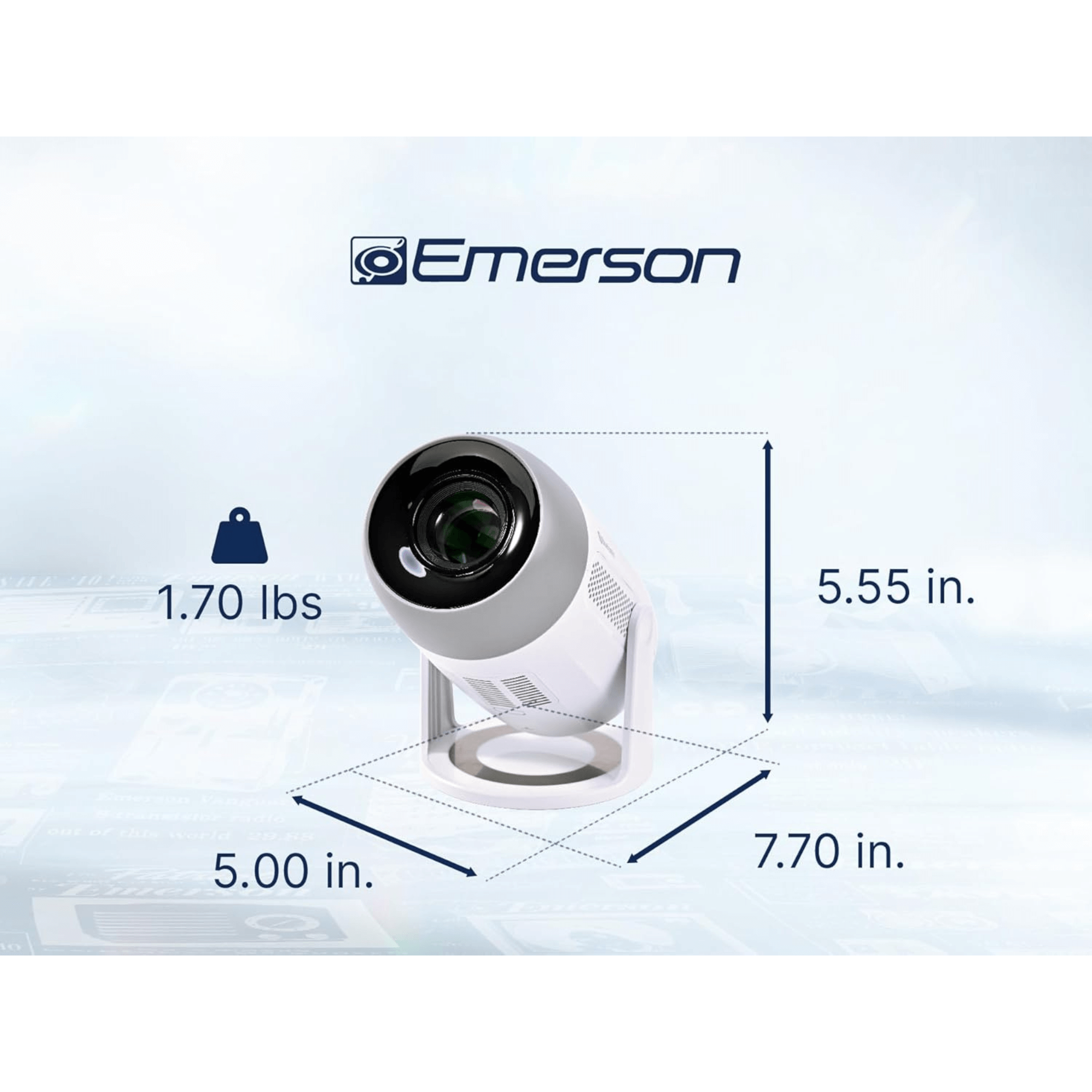 Emerson 150" Home Theater LCD Projector Jupiter Gear Home