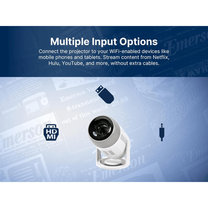Emerson 150" Home Theater LCD Projector Combo Jupiter Gear Home