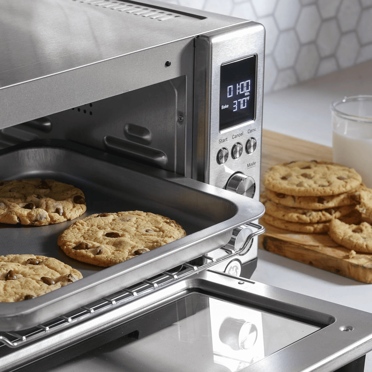 General Electric Stainless Digital 6-Slice Convection Toaster Oven Jupiter Gear Home