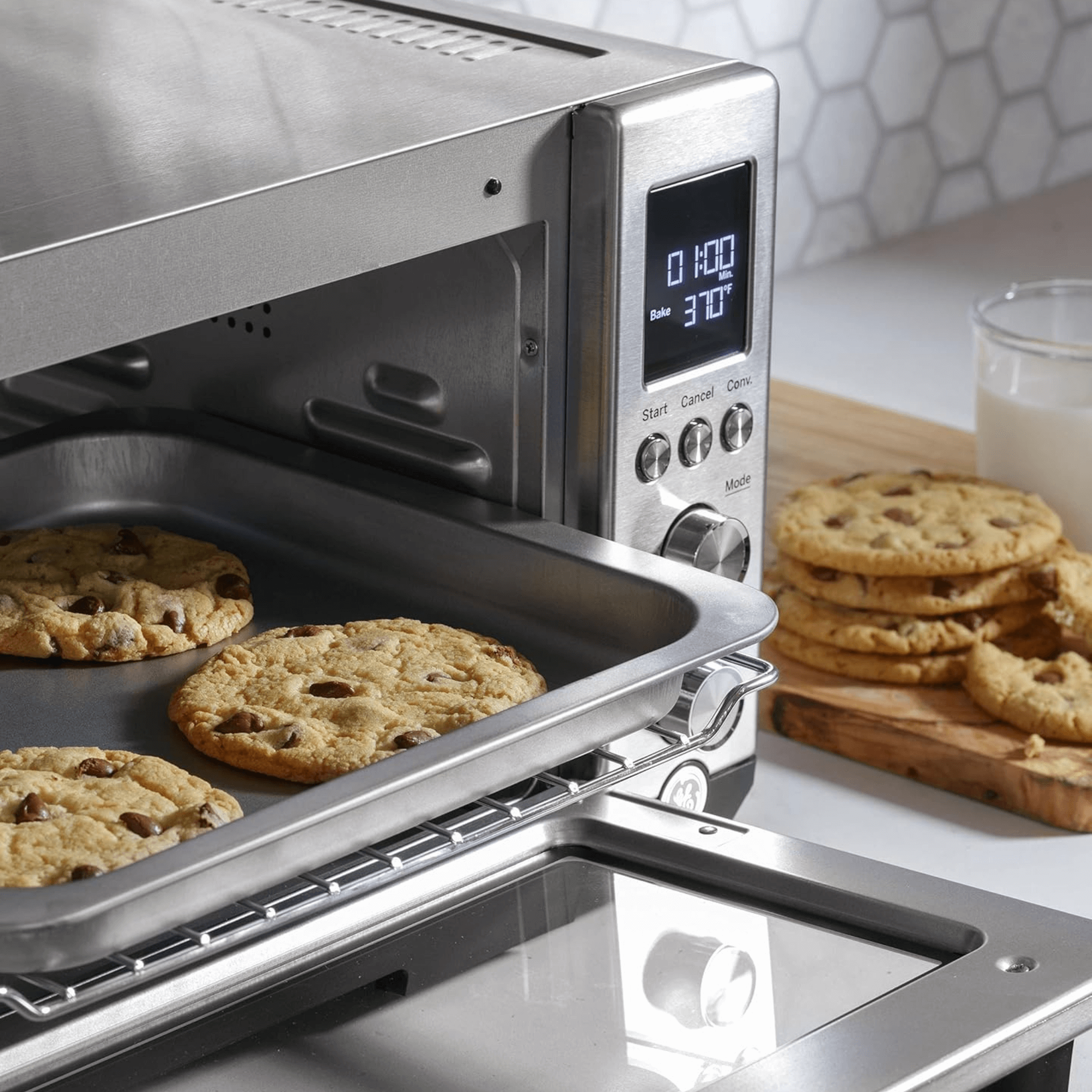 General Electric Stainless Digital 6-Slice Convection Toaster Oven Jupiter Gear Home
