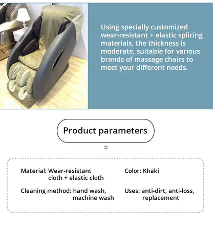 Customized Cloth Dust Cover Wear-resistant and Scratch-Resistant Full Wrapped  Fbric Cover Universal Massage Chair Accessory Taj Home Store