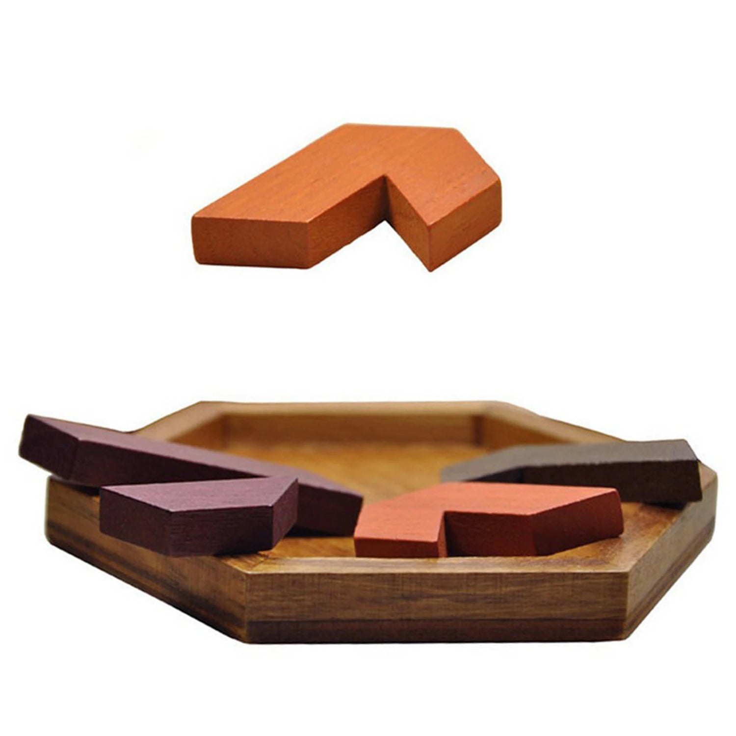 Hexagonal Wooden Geometric Shape Jigsaw Puzzles Chess Game Board Montessori Toys Brain Teaser Educational Intelligence Toys Taj Home Store