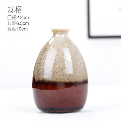 Modern Flower Vases For Homes Ceramic Vase Decoration Flower Glaze Flower Home Accessories Ceramic Craft Ornaments Green Plant