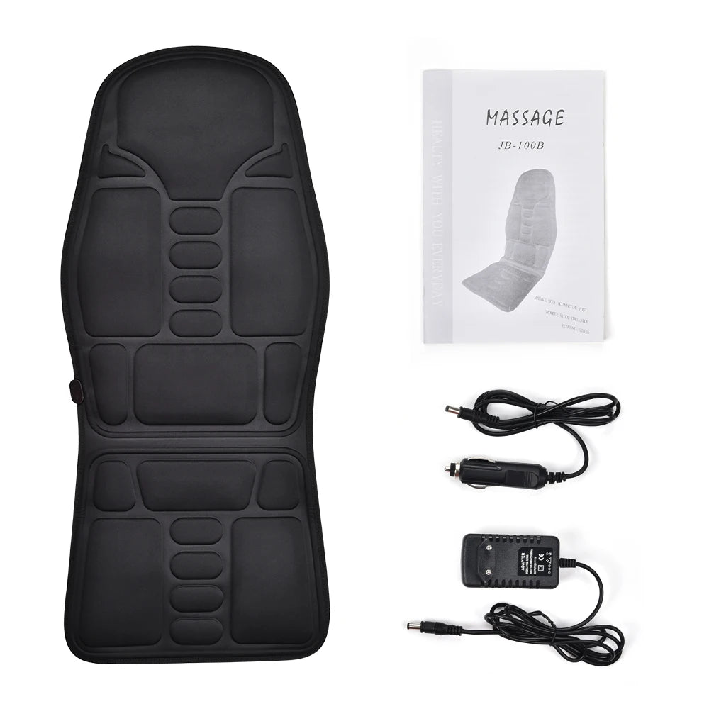 Electric Vibrating Car Massage Massage Chair Mat Portable Massager Cushion Home Infrared Heating Back Vibrator Massage Pads Taj Home Store