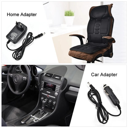 Electric Vibrating Car Massage Massage Chair Mat Portable Massager Cushion Home Infrared Heating Back Vibrator Massage Pads Taj Home Store