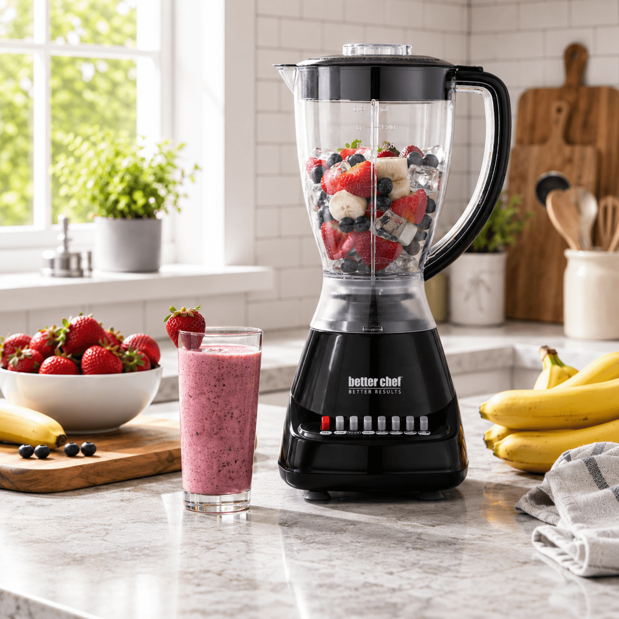 Better Chef 10-Speed 400W Plastic Jar Blender Jupiter Gear Home