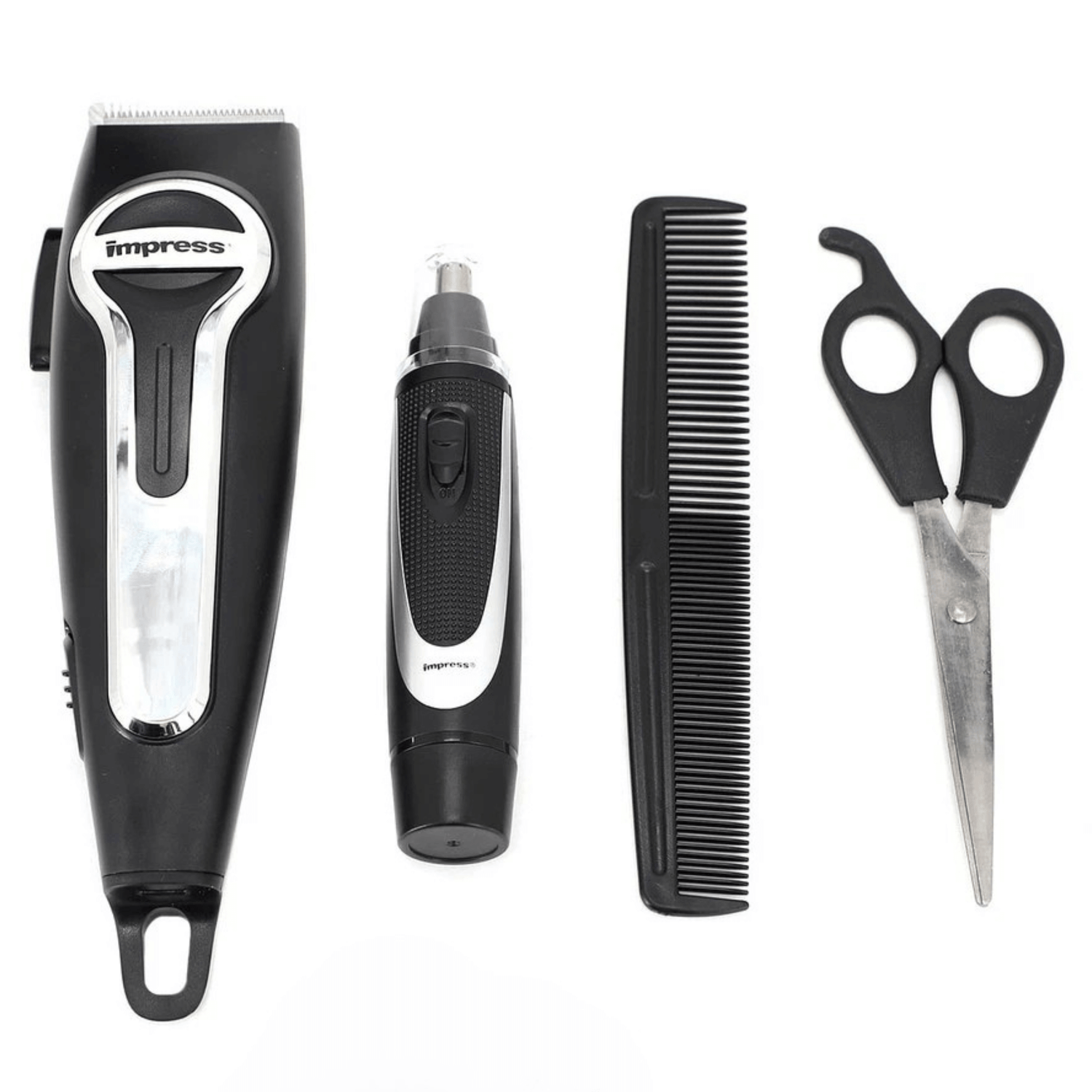 Impress 18-Pce Rechargeable Hair Clipper and Nose Trimmer Set Jupiter Gear Home