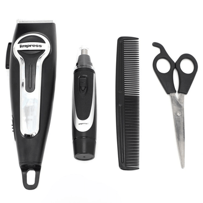 Impress 18-Pce Rechargeable Hair Clipper and Nose Trimmer Set Jupiter Gear Home
