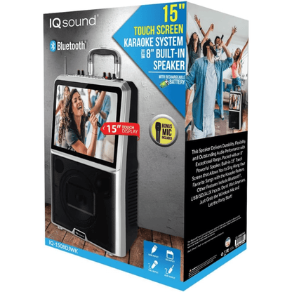 Supersonic 15" Touch Screen Karaoke System with 8" Built-in Speaker Jupiter Gear Home