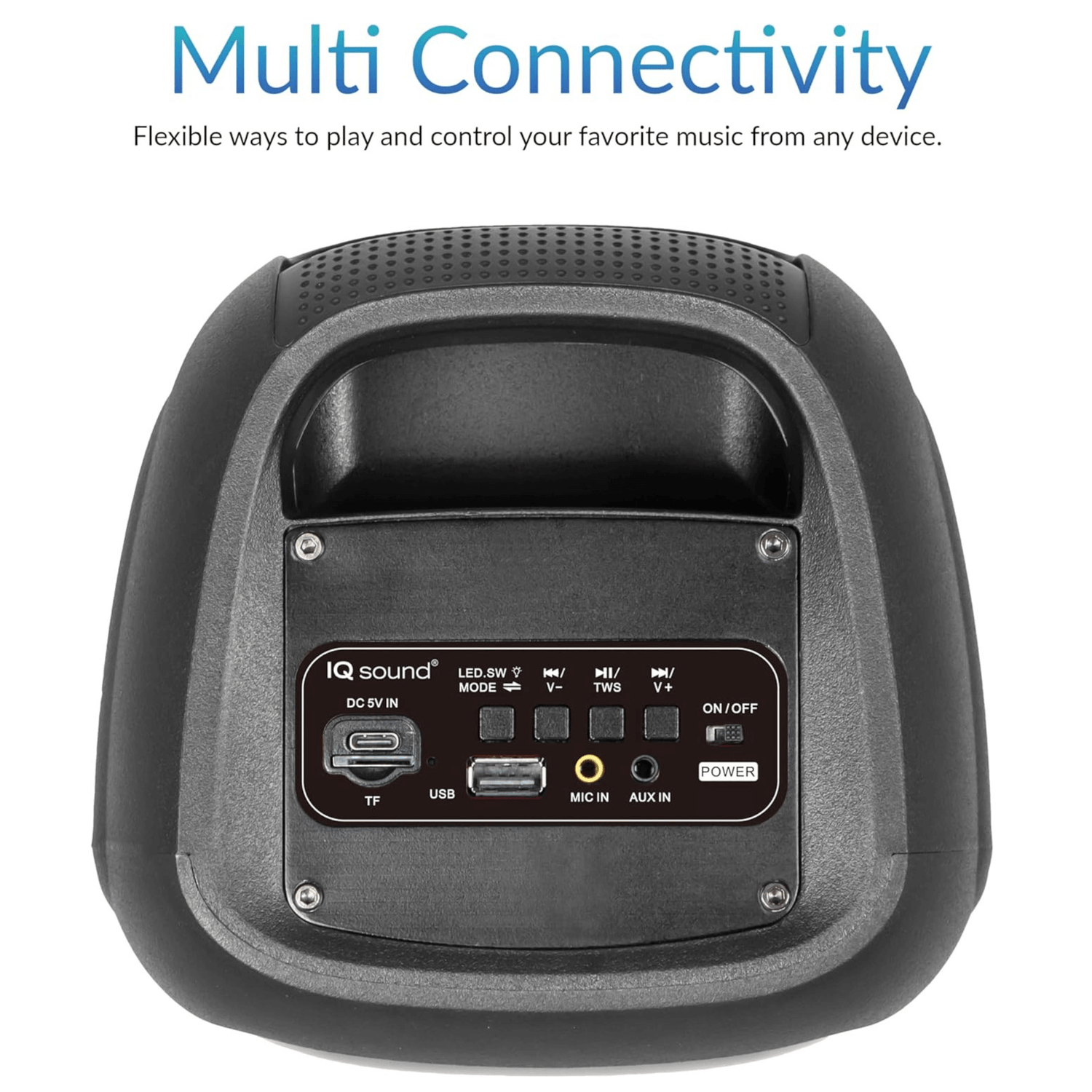 IQ Sound 2x4-Inch High Efficiency Bluetooth Speaker System Jupiter Gear Home