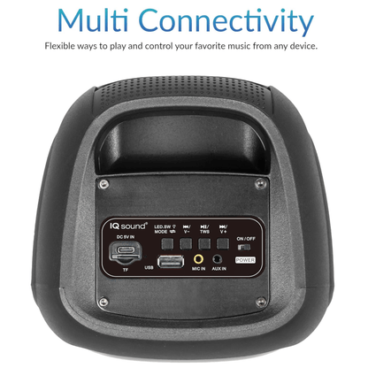 IQ Sound 2x4-Inch High Efficiency Bluetooth Speaker System Jupiter Gear Home