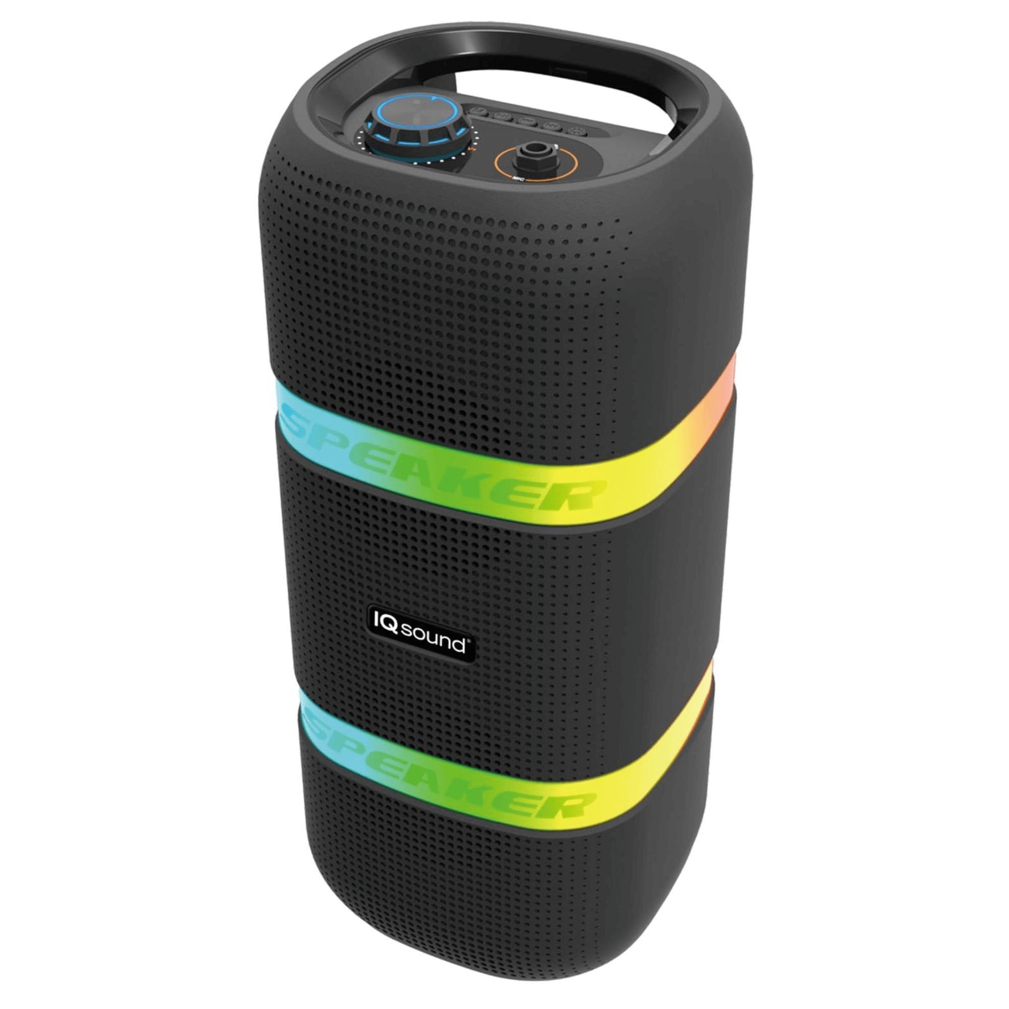 IQ Sound 2 x 4-Inch Portable Bluetooth TWS LED Speaker Jupiter Gear Home