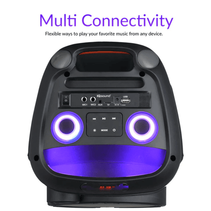 IQ Sound CYBER FLEX8 8-Inch Portable Bluetooth Speaker Jupiter Gear Home