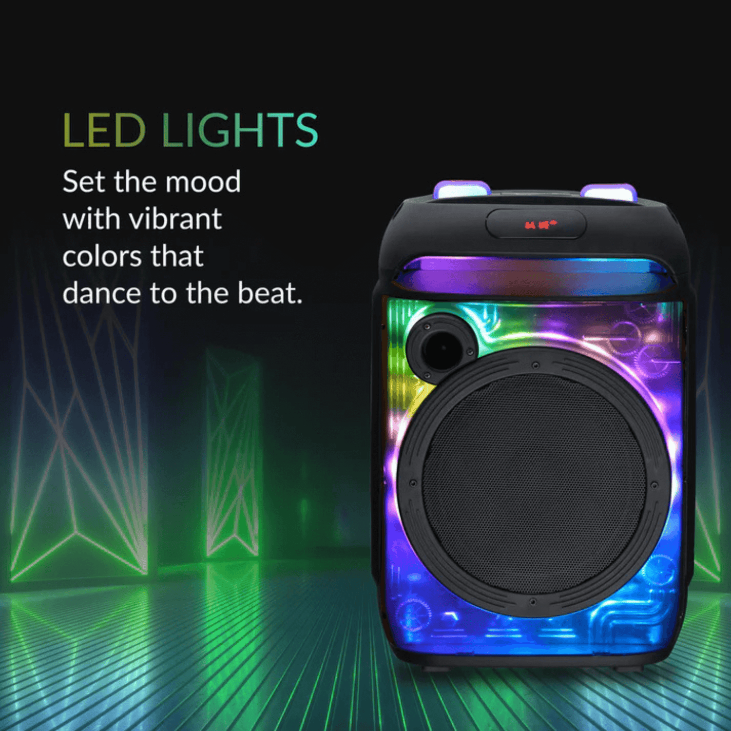 IQ Sound CYBER FLEX8 8-Inch Portable Bluetooth Speaker Jupiter Gear Home