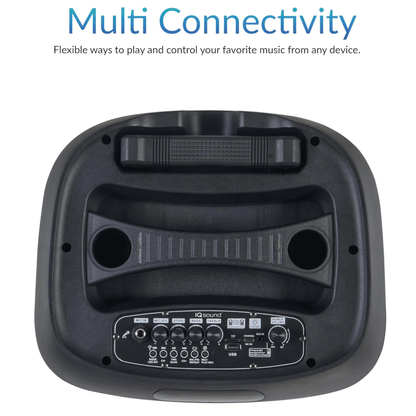 IQ Sound 12-Inch Portable Bluetooth Party Speaker Jupiter Gear Home