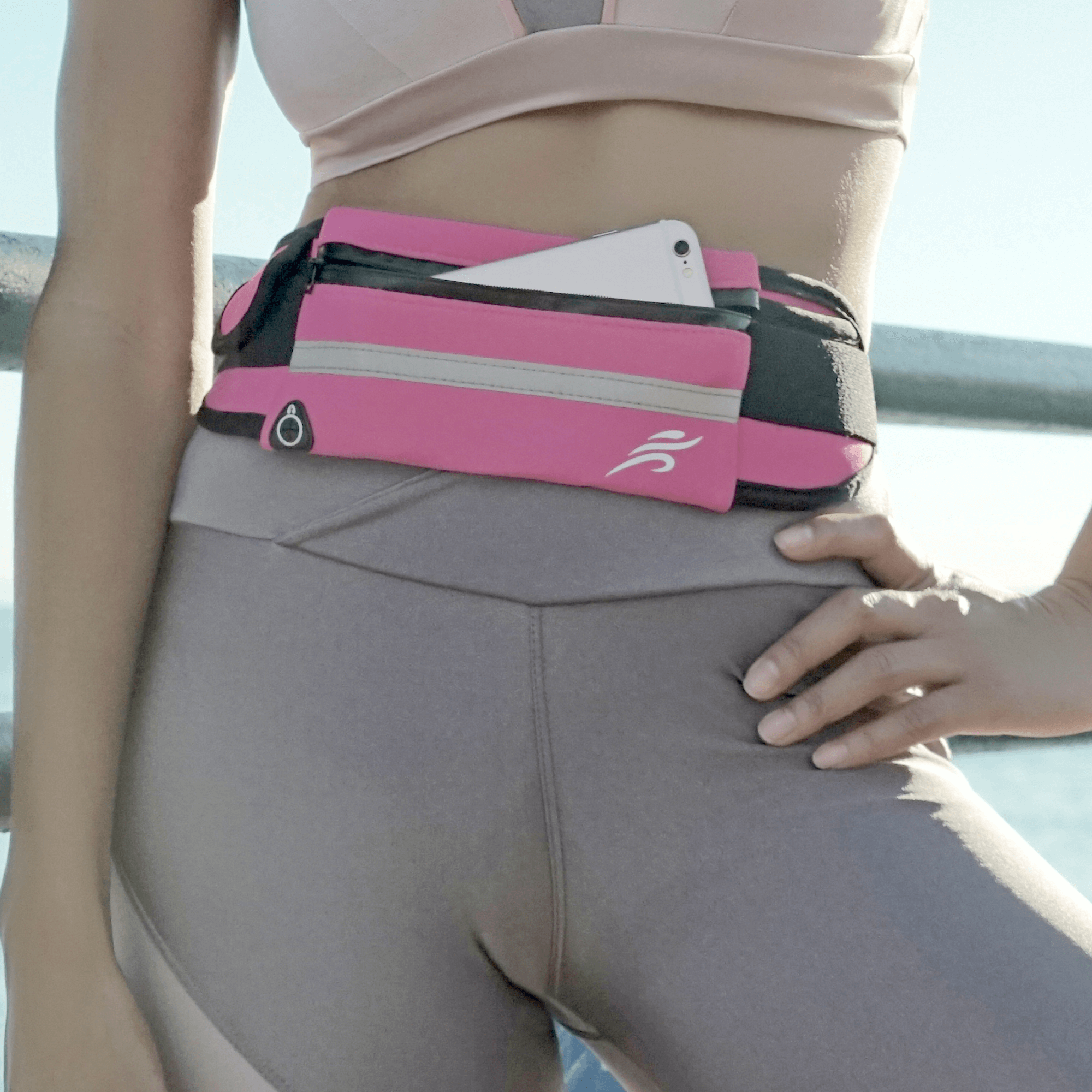 JupiterGear Sports Running Belt and Travel Fanny Pack for Jogging, Cycling and Outdoors with Water Resistant Pockets Jupiter Gear Home