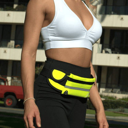 JupiterGear Sports Running Belt and Travel Fanny Pack for Jogging, Cycling and Outdoors with Water Resistant Pockets Jupiter Gear Home