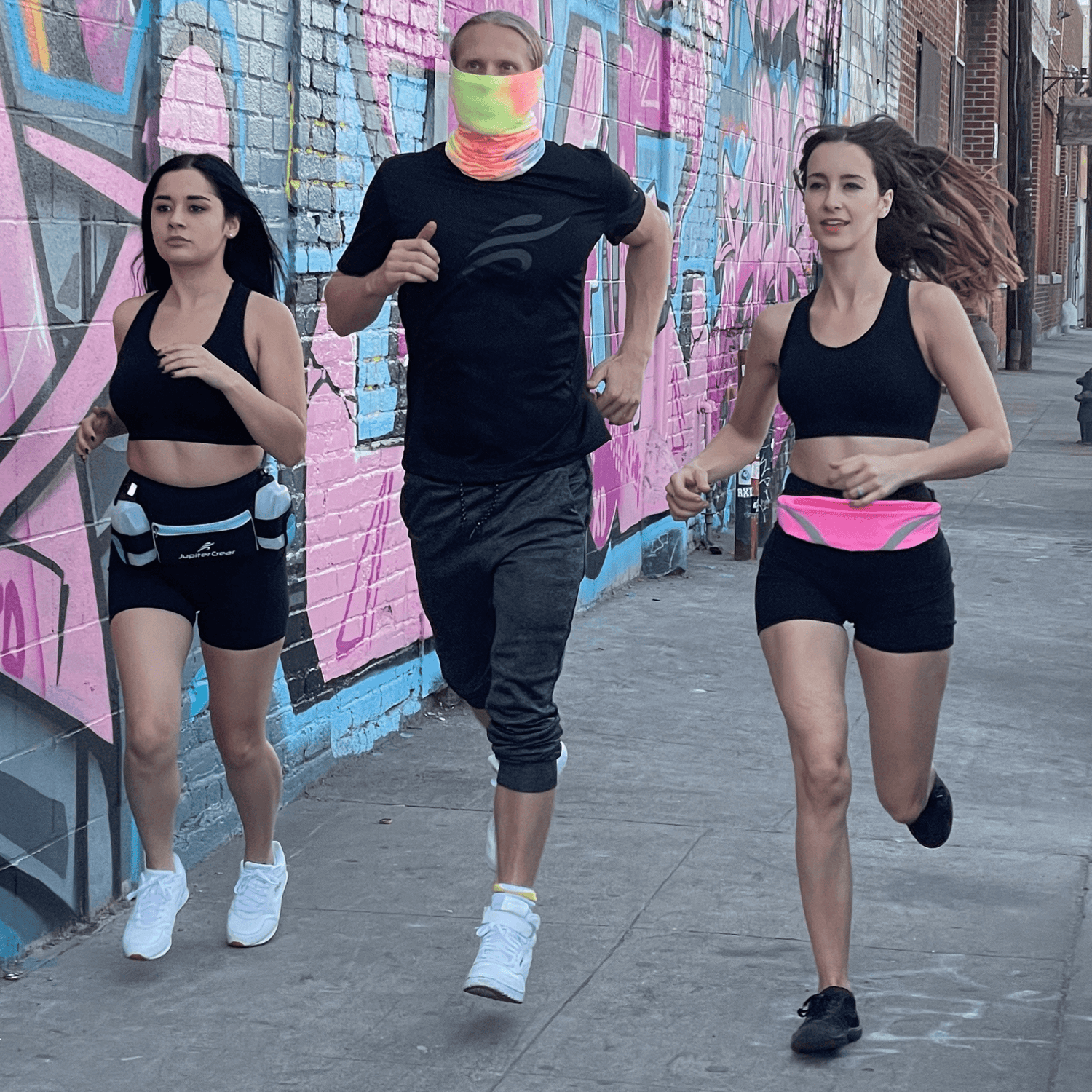 JupiterGear Water-Resistant Sport Waist Pack Running Belt with Reflective Strip Jupiter Gear Home