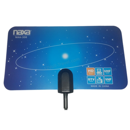 Naxa Ultra-Thin Flat Panel Style Powered Antenna For HDTV and ATSC Digital TV Jupiter Gear Home