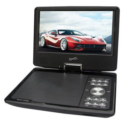Supersonic 9" Portable DVD Player With Digital TV, USB and SD Inputs &amp; Swivel Display (SC-259A) Jupiter Gear Home