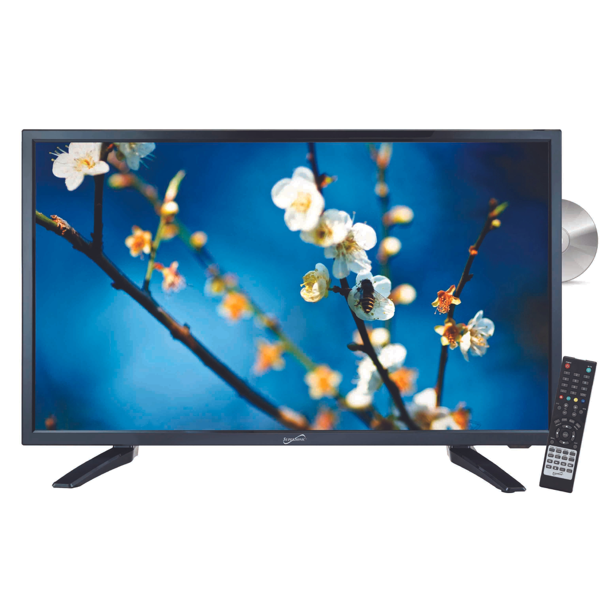 Supersonic 22" 12 Volt ACDC LED HDTV with DVD Player, USB, SD Card Reader and HDMI (SC-2212) Jupiter Gear Home