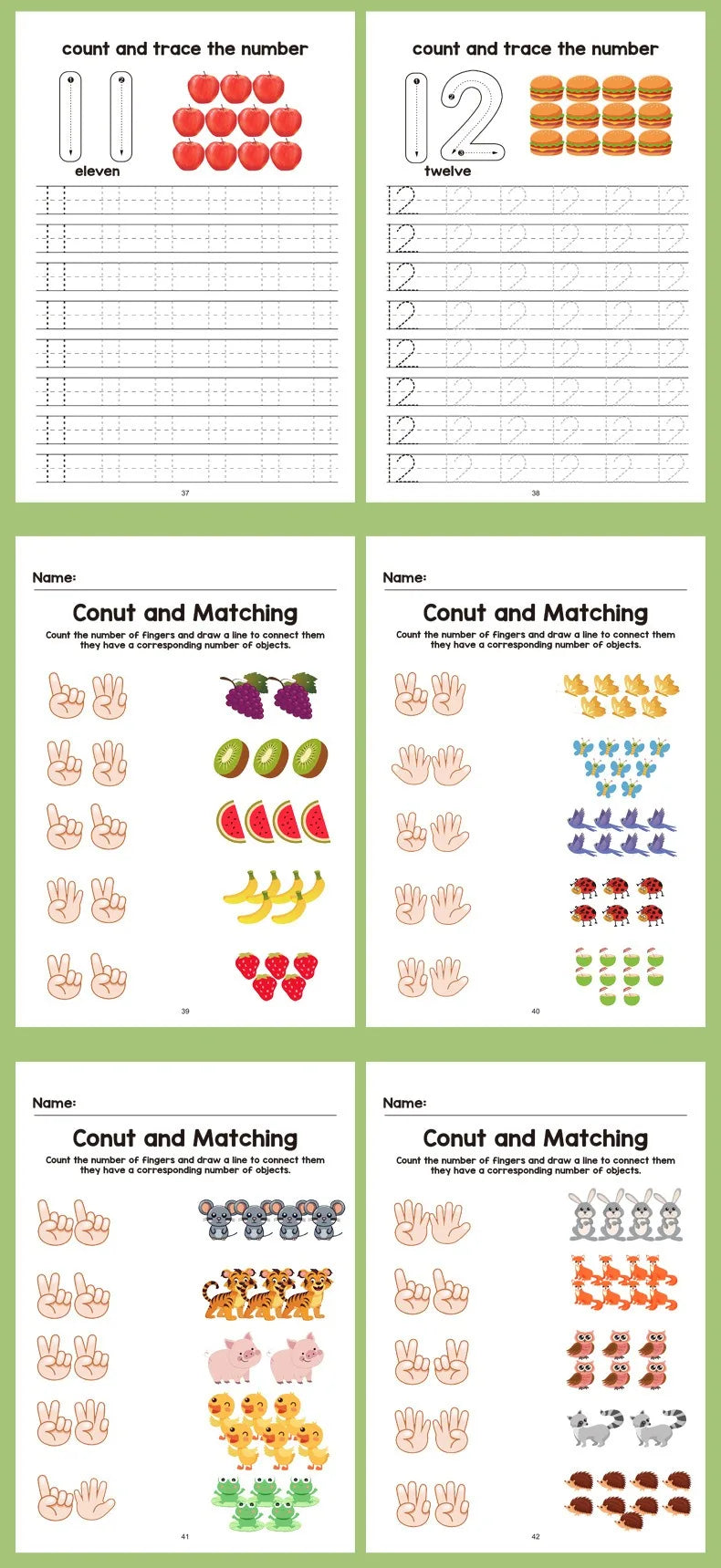 Math Fill-In-The-Blank Workbook for Toddlers, Early Education Logic Thinking Training, Fun Math Pattern Recognition Practice Boo Taj Home Store