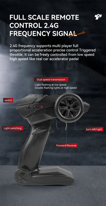 ZWN 1:12 1:16 20KM/H RC Car With LED Lights 2.4G Alloy Off-Road High Speed Vehicle Remote Control Cars Toys for Children Gifts Taj Home Store