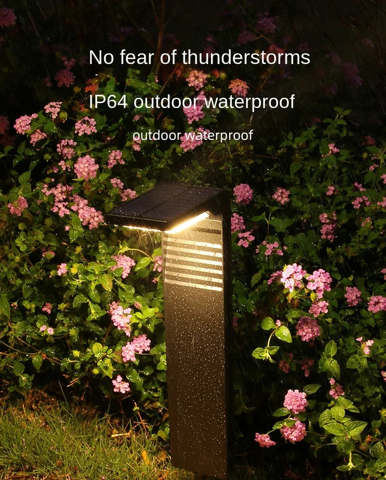 Solar Courtyard Lights Household Outdoor Landscape Lights Park Road Waterproof Lawn Lights Garden Floor Plug-in Lights Taj Home Store