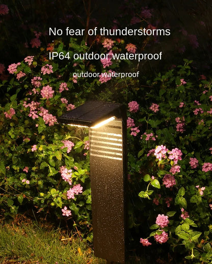 Solar Courtyard Lights Household Outdoor Landscape Lights Park Road Waterproof Lawn Lights Garden Floor Plug-in Lights Taj Home Store