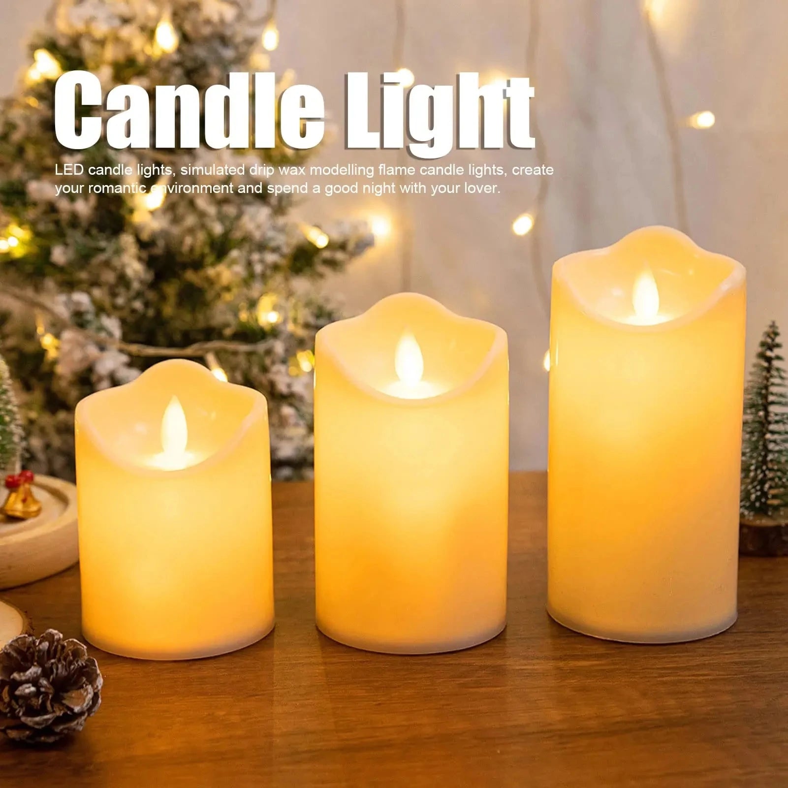 Flameless LED Candles with Remote Control and Timer Battery Operated Flickering Candle for Home Party Wedding Christmas Decor Taj Home Store