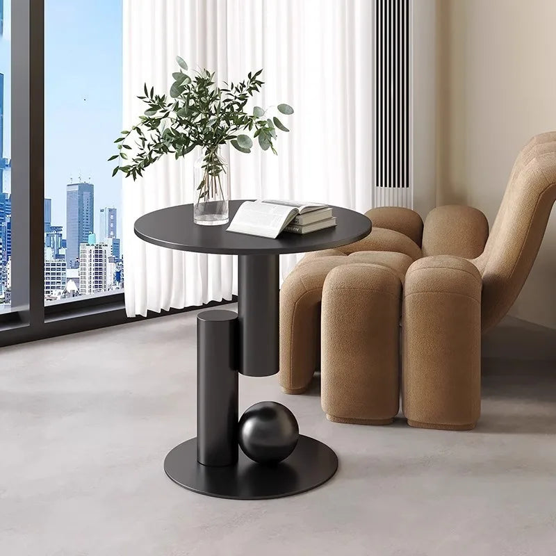 Living room sofa, small coffee table, side cabinet, living room home, light luxury bedside table, balcony, simple and creative Taj Home Store