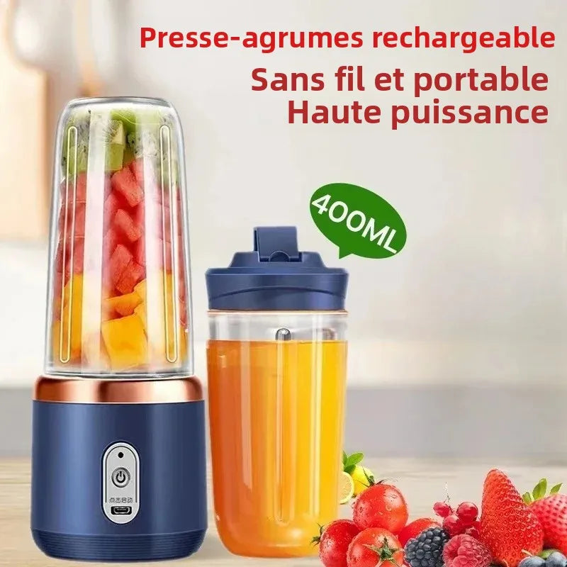 6 Color 400ml Portable USB Blender Electric Travel Juicer Cup For Smoothie Milkshake Kitchen Mini Mixer Tool Taj Home Store
