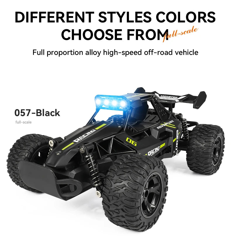 ZWN 1:12 1:16 20KM/H RC Car With LED Lights 2.4G Alloy Off-Road High Speed Vehicle Remote Control Cars Toys for Children Gifts Taj Home Store
