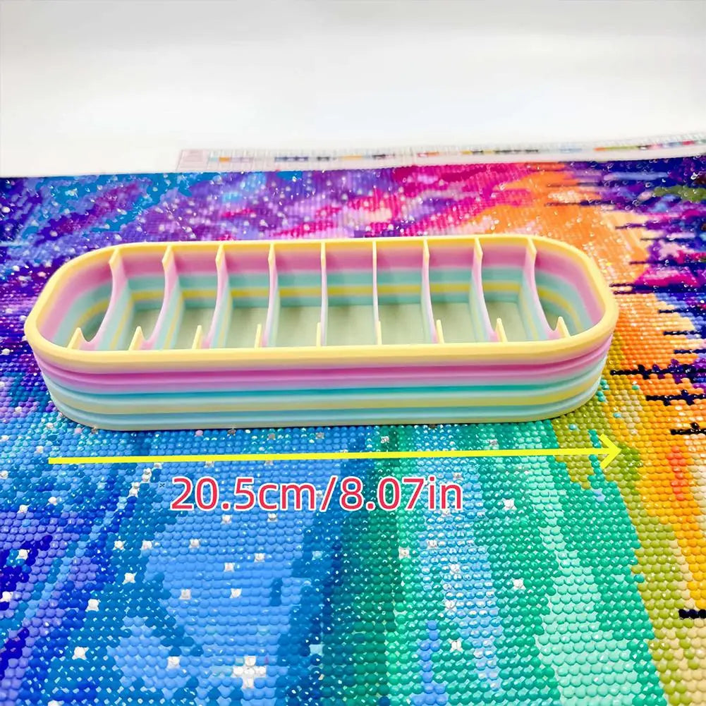 Diamond Storage Box With Grids Bead Storage Box for Painting Drills Diamond Art Tools Portable Design Best Seller Taj Home Store