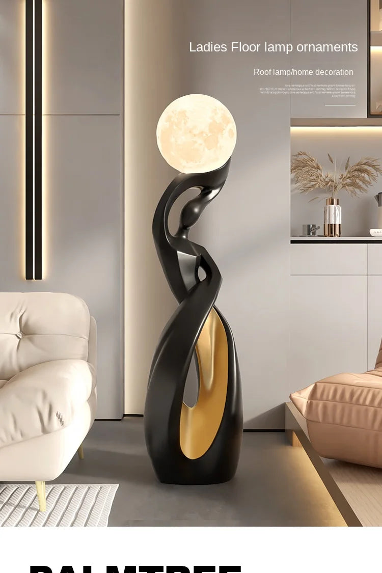 Home Decor Statue Abstract Art Ornaments Nordic Living Room Large Floor Luminous Sculpture Housewarming Gift Interior Figurines Taj Home Store