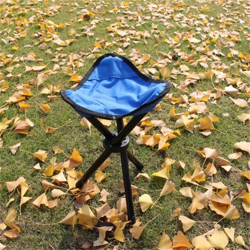 Portable 1PC Foldable Outdoor Triangle Beach Chairs Stool Lightweight Ultralight Camping Fishing Picnic Chair Multifunction Taj Home Store