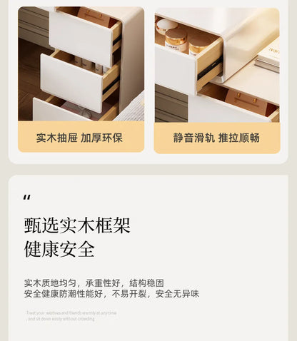 Bedroom Women Dressing Table Luxury Wood Storage Mirror Hairstyle Dressing Table Home White Muebles De Dormitorio Furniture Taj Home Store