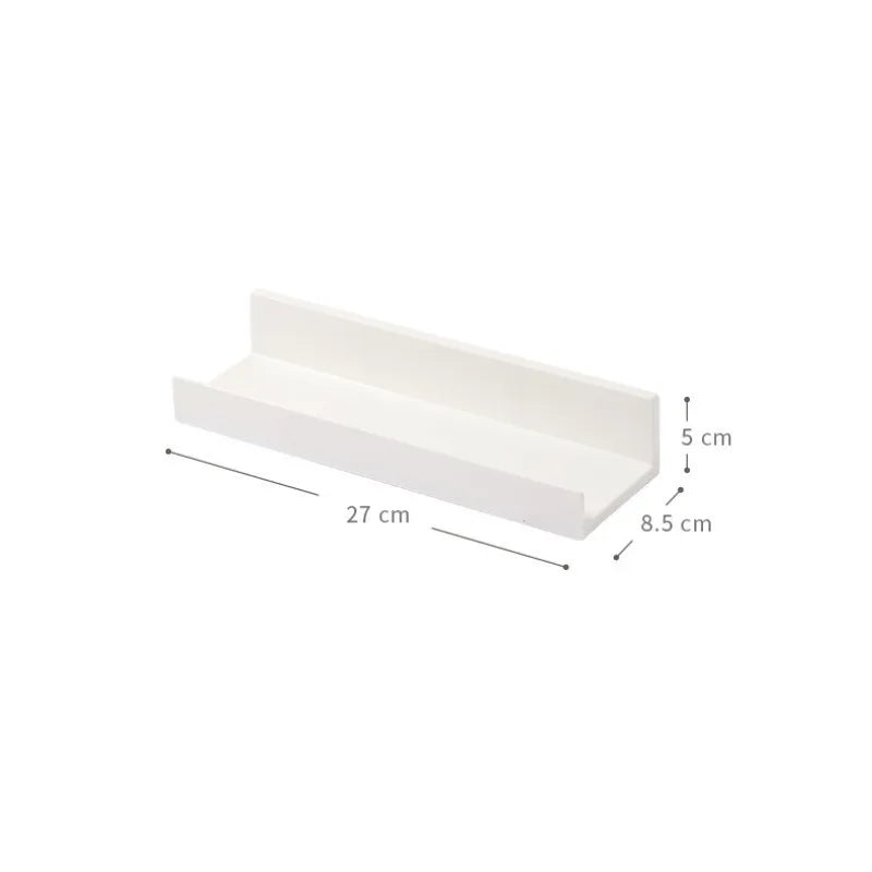 Strong Adhesive No Drill Wall Mounted Storage Rack Multifunctional Organizer Shelf for Kitchen Bathroom Office Home Space Saving Taj Home Store