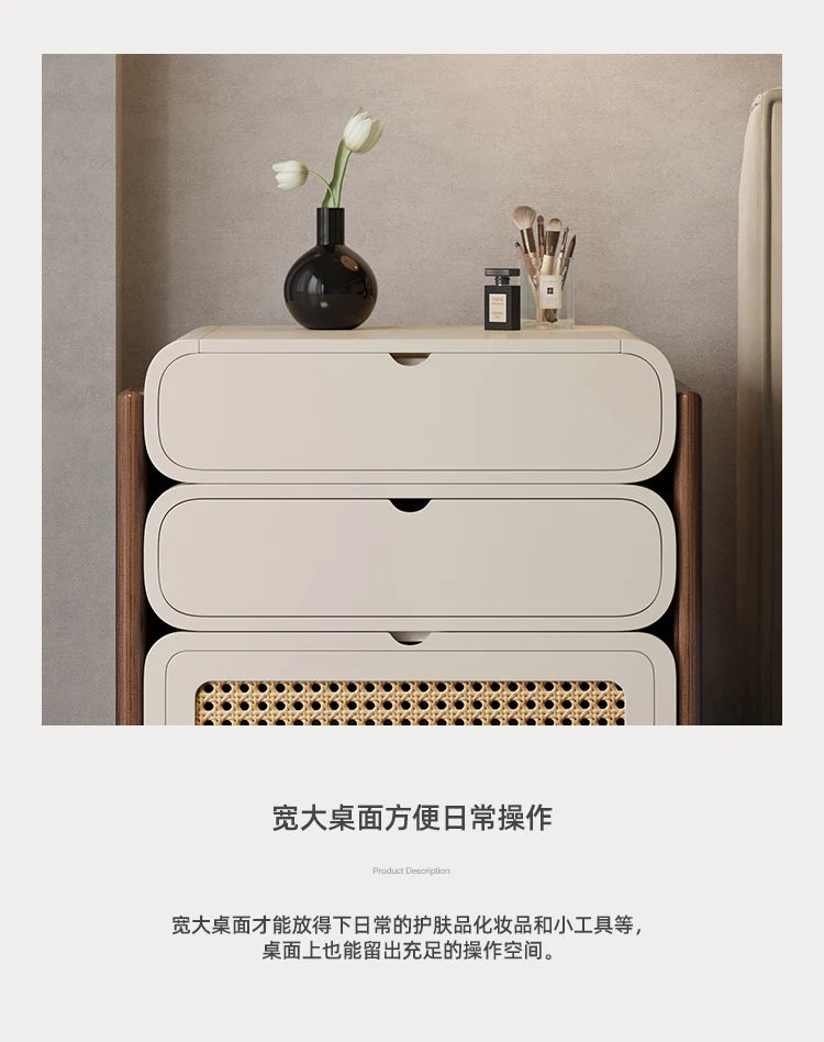 Dressing Table Bedroom Minimalist Design New Mini Bedside Table Storage Elegant Stylish Coiffeuse Maquillage Meuble Furniture Taj Home Store