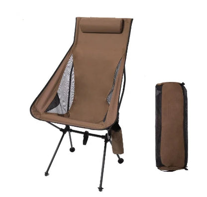Westtune Portable Folding Camping Chair with Headrest Lightweight Tourist Chairs Aluminum Alloy Fishing Chair Outdoor Furniture Taj Home Store