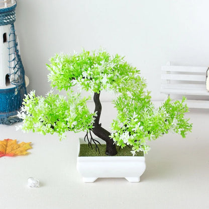 Artificial Plants Bonsai Small Tree Pot Fake Plant Flowers Potted Ornaments For Home Room Table Decoration Hotel Garden Decor Taj Home Store